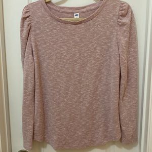 Light pink long sleeve very lightweight sweater.